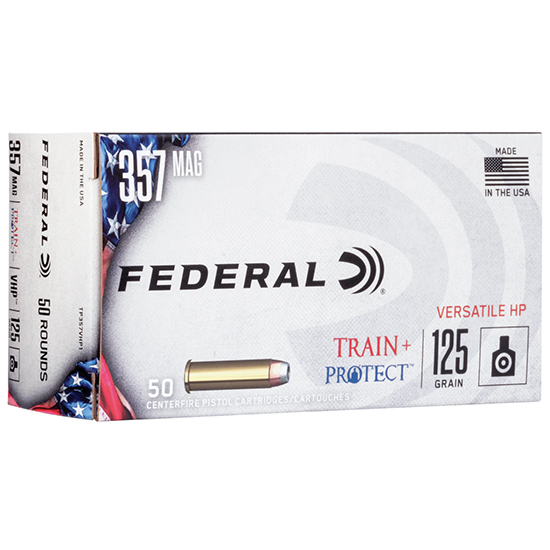 FED 357MAG 125GR VHP TRAIN PROTECT 50/10 - Ammunition